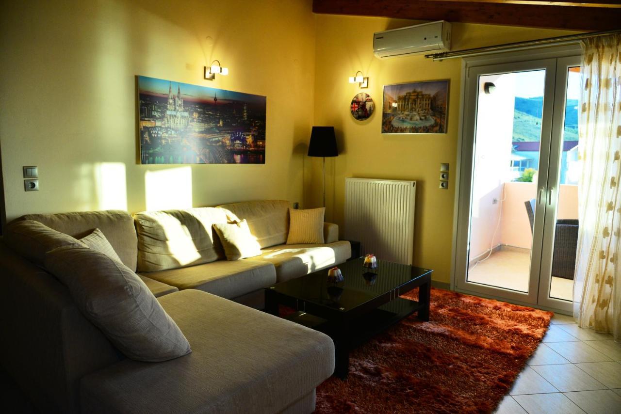 Sea View Luxury Apartment Plataria Bagian luar foto