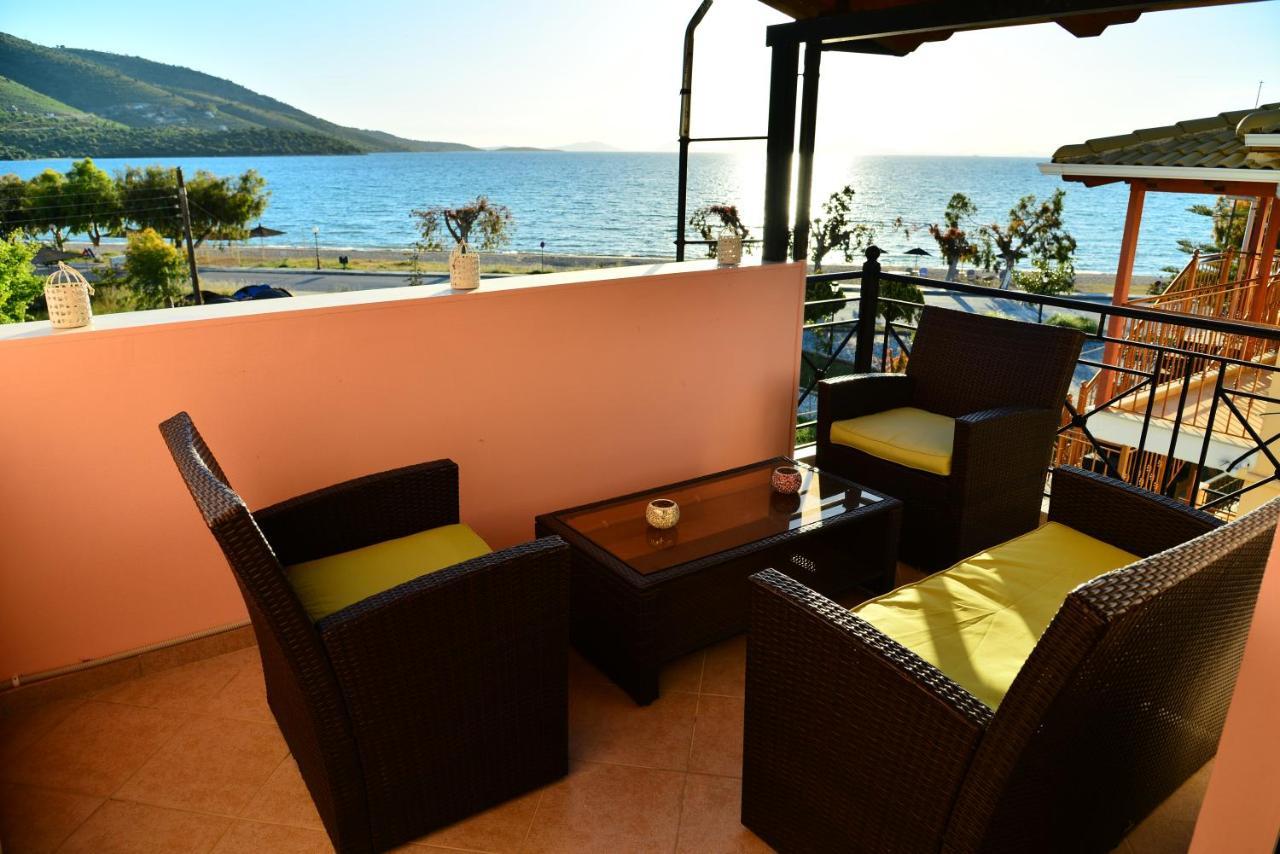 Sea View Luxury Apartment Plataria Bagian luar foto